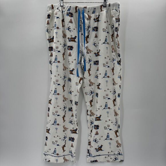 BedHead Pajama Set Womens XL Long Sleeve Dogs Hanukkah - Picture 5 of 6